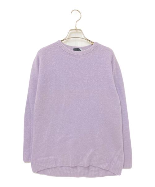 ATON（エイトン）ATON (エイトン) FUR CASHMERE CREWNECK SWEATER ラベンダー サイズ:02の古着・服飾アイテム