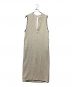 Plageプラージュ）の古着「GIOLICA ステッチ V/N ワンピース」｜アイボリー