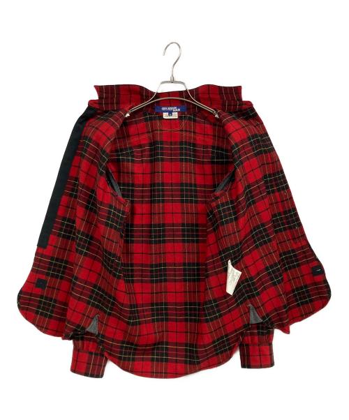 COMME des GARCONS JUNYA WATANABE MAN（コム デ ギャルソン ジュンヤ ワタナベ マン）COMME des GARCONS JUNYA WATANABE MAN (コム デ ギャルソン ジュンヤ ワタナベ マン) パッチチェックシャツ レッド サイズ:Ｓの古着・服飾アイテム