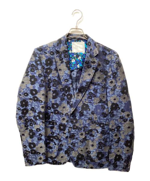 sacai（サカイ）sacai (サカイ) フラワージャガードジャケット ネイビー サイズ:2の古着・服飾アイテム