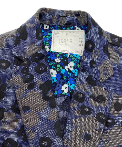 sacai（サカイ）sacai (サカイ) フラワージャガードジャケット ネイビー サイズ:2の古着・服飾アイテム