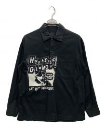 Hysteric Glamour（ヒステリックグラマー）の古着「プルオーバーミリタリーシャツ」｜ブラック