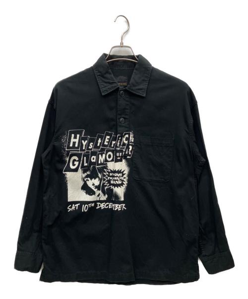 Hysteric Glamour（ヒステリックグラマー）Hysteric Glamour (ヒステリックグラマー) プルオーバーミリタリーシャツ ブラック サイズ:Mの古着・服飾アイテム