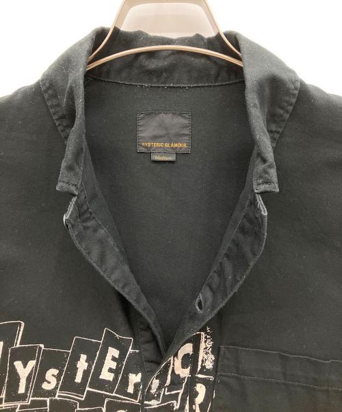 Hysteric Glamour（ヒステリックグラマー）Hysteric Glamour (ヒステリックグラマー) プルオーバーミリタリーシャツ ブラック サイズ:Mの古着・服飾アイテム