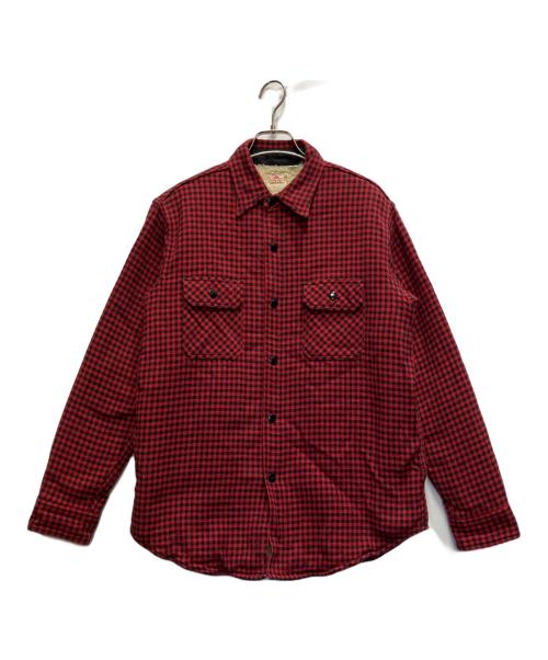 Sugar（シュガー）Sugar (シュガー) 裏ボアシャツジャケット レッド サイズ:Mの古着・服飾アイテム