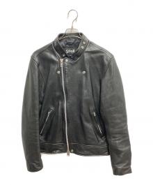 Schott（ショット）の古着「ラムレザーダブルライダースジャケット」｜ブラック