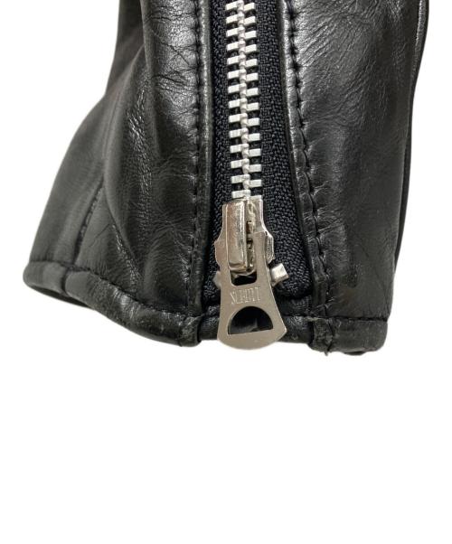 Schott（ショット）Schott (ショット) ラムレザーダブルライダースジャケット ブラック サイズ:Lの古着・服飾アイテム