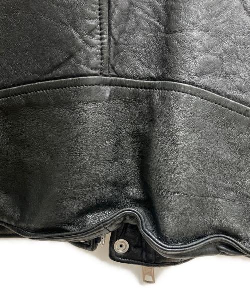 Schott（ショット）Schott (ショット) ラムレザーダブルライダースジャケット ブラック サイズ:Lの古着・服飾アイテム