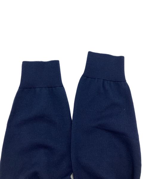 LACOSTE（ラコステ）LACOSTE (ラコステ) オーガニックコットンVネックセーター ネイビー サイズ:5の古着・服飾アイテム