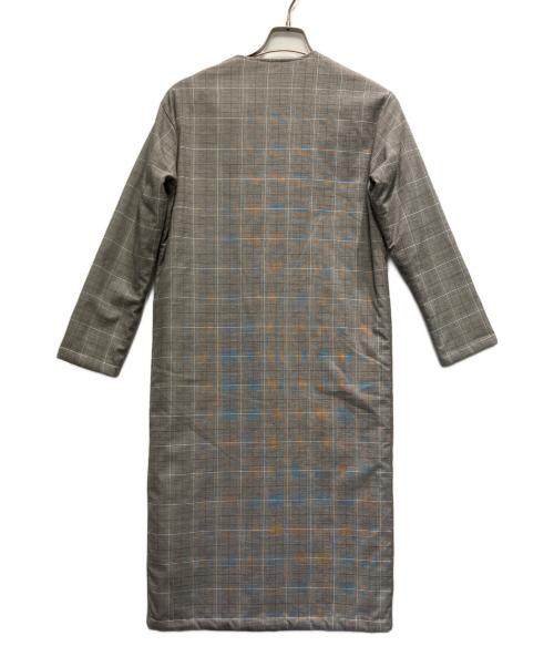 LAVENHAM（ラベンハム）LAVENHAM (ラベンハム) リバーシブルロングコート グレー サイズ:36の古着・服飾アイテム