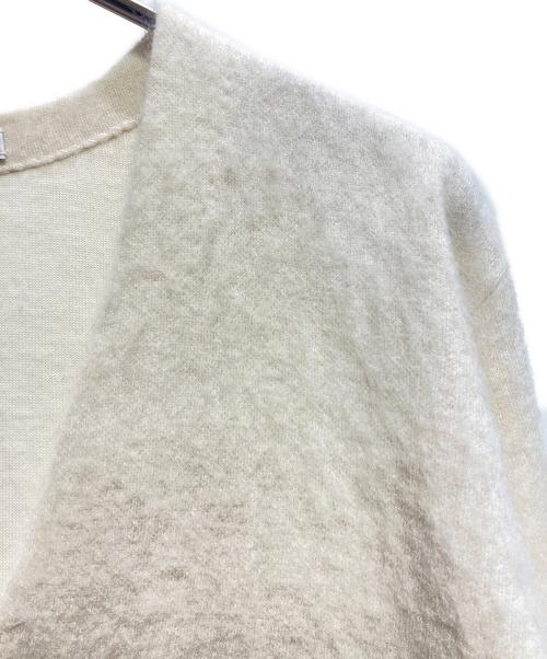 ATTACHMENT（アタッチメント）ATTACHMENT (アタッチメント) ウールナイロン モヘアカーディガン ホワイト サイズ:3の古着・服飾アイテム