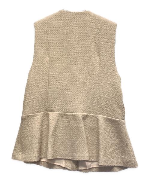 Sono（ソーノ）Sono (ソーノ) ツイードパールジレ ベージュ サイズ:1の古着・服飾アイテム