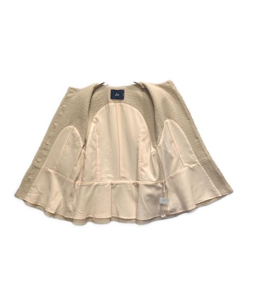 Sono（ソーノ）Sono (ソーノ) ツイードパールジレ ベージュ サイズ:1の古着・服飾アイテム