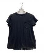 sacaiサカイ）の古着「バックプリーツTシャツ」｜ブラック