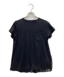 sacai（サカイ）の古着「バックプリーツTシャツ」｜ブラック