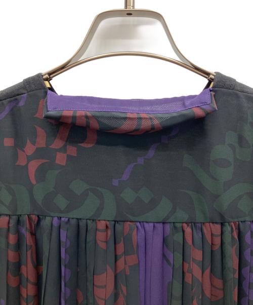 sacai（サカイ）sacai (サカイ) バックプリーツTシャツ ブラック サイズ:2の古着・服飾アイテム