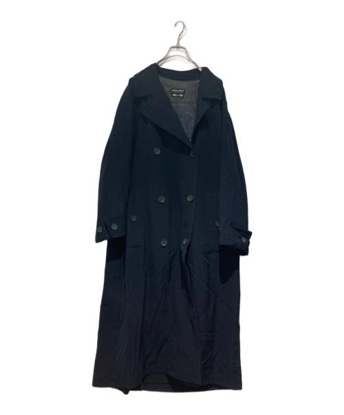 GIORGIO ARMANI（ジョルジョアルマーニ）GIORGIO ARMANI (ジョルジョアルマーニ) ウールロングコート ネイビー サイズ:表記無しの古着・服飾アイテム