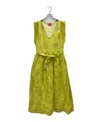 Kate Spadeケイトスペード）の古着「Bloom Organza Dress」｜ライムイエロー
