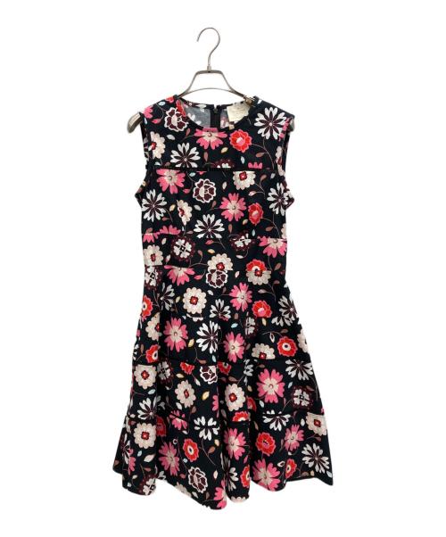 Kate Spade（ケイトスペード）Kate Spade (ケイトスペード) BAJA BOUND CASA FLORA POPLIN DRESS ブラック サイズ:2の古着・服飾アイテム