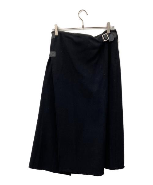 -M- MEDIUM（ミディアム）-M- medium (ミディアム) キルトスカート ブラック サイズ:1の古着・服飾アイテム
