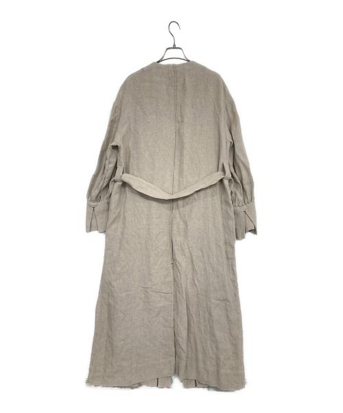 LINEN & DECOR（リネンアンドデコール）LINEN & DECOR (リネンアンドデコール) avec deuxclefs (アヴェクデュクレ) Mila Linen Coat ベージュ サイズ:SIZE Fの古着・服飾アイテム
