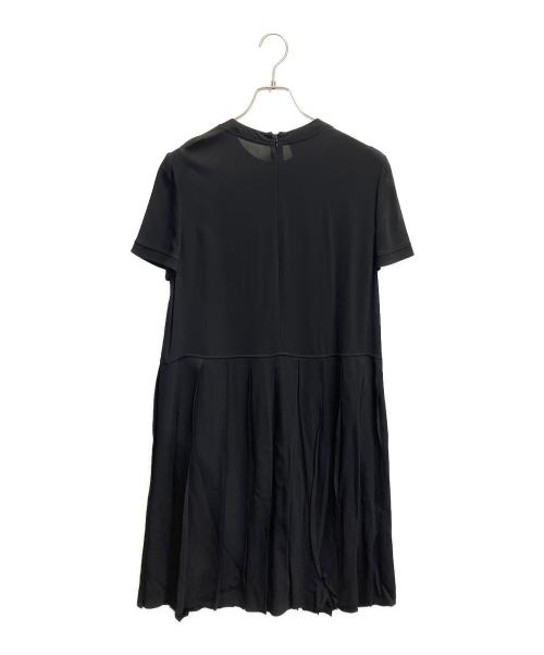 PRADA（プラダ）PRADA (プラダ) プリーツ切替フリルワンピース ブラック サイズ:42の古着・服飾アイテム