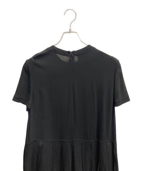 PRADA（プラダ）PRADA (プラダ) プリーツ切替フリルワンピース ブラック サイズ:42の古着・服飾アイテム