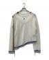 MM6 Maison Margiela（エムエムシックスメゾンマルジェラ）の古着「アシンメトリーニット」｜ホワイト