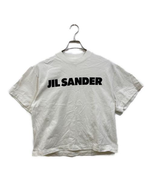 JIL SANDER（ジルサンダー）JIL SANDER (ジルサンダー) オーバーサイズロゴプリントTEE ホワイト サイズ:Sの古着・服飾アイテム