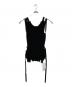 MM6 Maison Margiela（エムエムシックスメゾンマルジェラ）の古着「Open Back Tank Top　バックオープンタンクトップ」｜ブラック