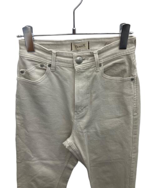 YANUK（ヤヌーク）YANUK (ヤヌーク) ハイウエストパンツ ベージュ サイズ:SIZE W23の古着・服飾アイテム