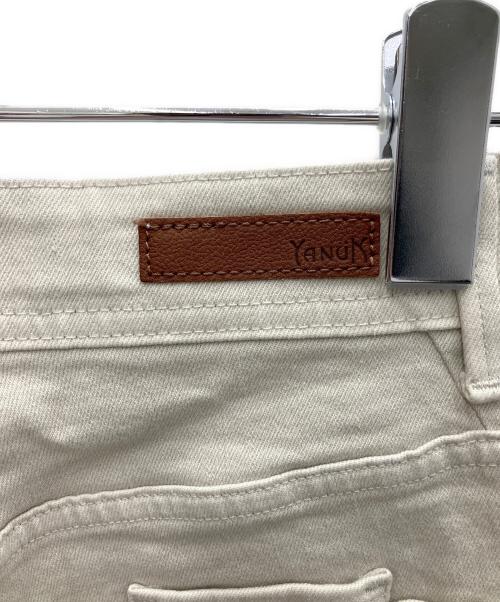YANUK（ヤヌーク）YANUK (ヤヌーク) ハイウエストパンツ ベージュ サイズ:SIZE W23の古着・服飾アイテム