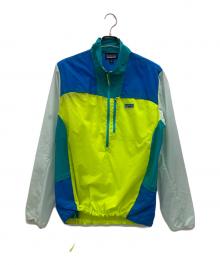 Patagonia（パタゴニア）の古着「メンズ・フーディニ・スタッシュ・1/2ジップ・プルオーバー」｜グリーン