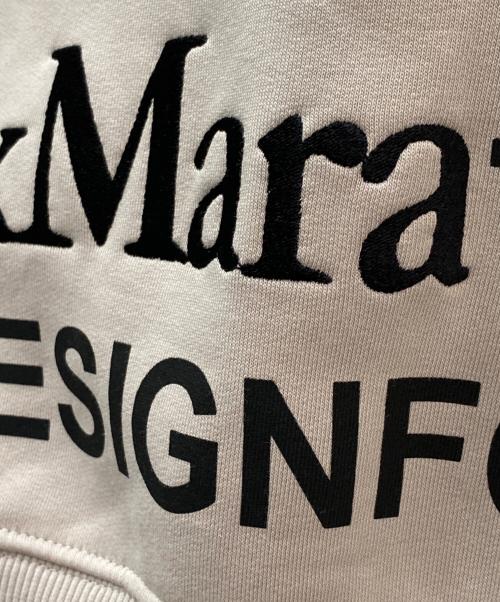 'S Max Mara（エスマックスマーラ）'S Max Mara (エスマックスマーラ) コットン ジャージー ロゴ スウェット ベージュ サイズ:XSの古着・服飾アイテム