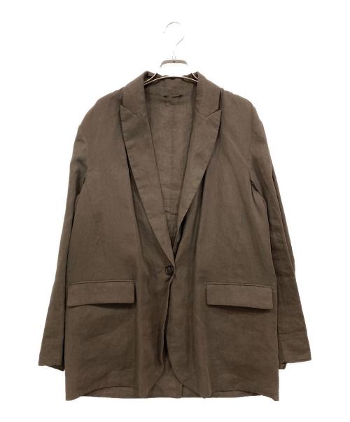 BRUNELLO CUCINELLI（ブルネロクチネリ）BRUNELLO CUCINELLI (ブルネロクチネリ) シアーコットンジャケット ブラウン サイズ:42の古着・服飾アイテム