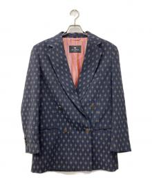 ETRO（エトロ）の古着「ダブルジャケット」｜ネイビー