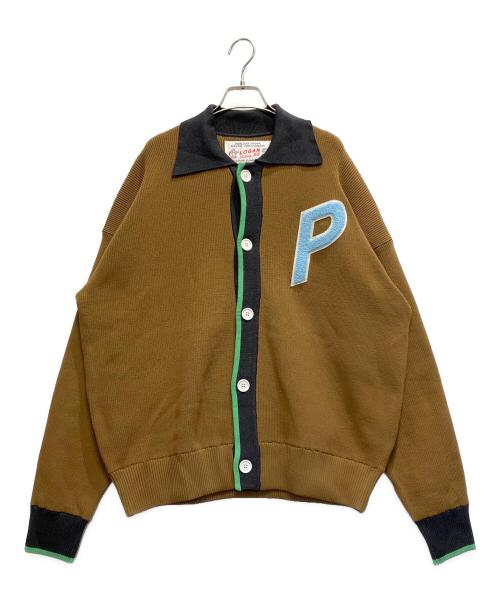 LOGAN（ローガン）LOGAN (ローガン) CITYSHOP (シティショップ) 別注 PY ニットカーディガン ベージュ サイズ:FREEの古着・服飾アイテム