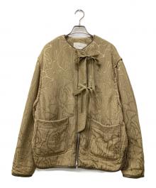 TODAYFUL（トゥデイフル）の古着「Jacquard Piping Blouson」｜オリーブ