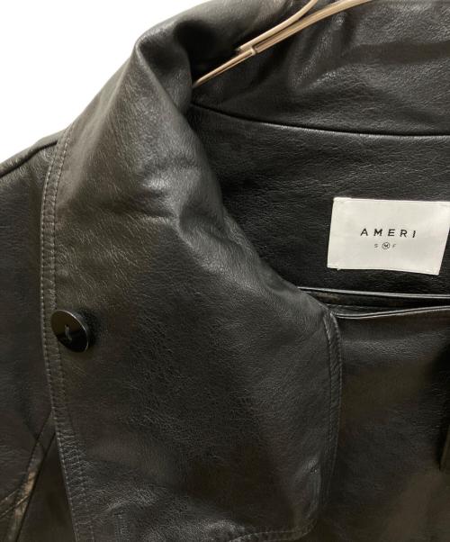 Ameri（アメリ）Ameri (アメリ) USED LIKE SYNTHETIC LEATHER JACKET ブラック サイズ:Mの古着・服飾アイテム
