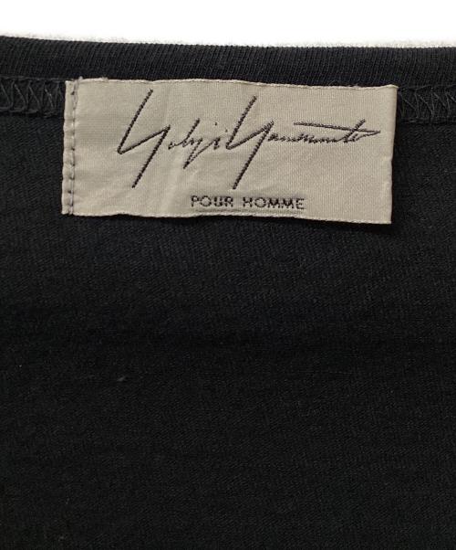 Yohji Yamamoto pour homme（ヨウジヤマモト プールオム）Yohji Yamamoto pour homme (ヨウジヤマモト プールオム) スリットカットソー ブラック サイズ:3の古着・服飾アイテム