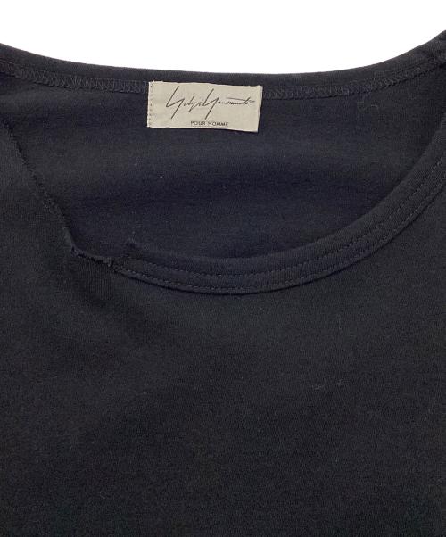 Yohji Yamamoto pour homme（ヨウジヤマモト プールオム）Yohji Yamamoto pour homme (ヨウジヤマモト プールオム) スリットカットソー ブラック サイズ:3の古着・服飾アイテム