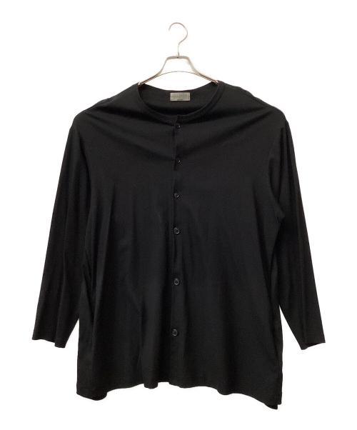 Yohji Yamamoto pour homme（ヨウジヤマモト プールオム）Yohji Yamamoto pour homme (ヨウジヤマモト プールオム) ラウンドネックカーディガン ブラック サイズ:3の古着・服飾アイテム