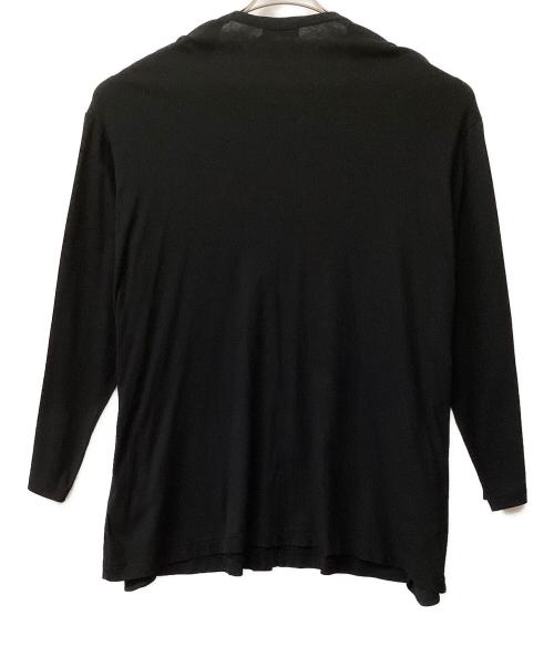 Yohji Yamamoto pour homme（ヨウジヤマモト プールオム）Yohji Yamamoto pour homme (ヨウジヤマモト プールオム) ラウンドネックカーディガン ブラック サイズ:3の古着・服飾アイテム