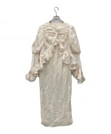 AKTE（アクテ）の古着「レイヤードフリルギャザードレス」｜アイボリー