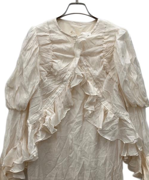 AKTE（アクテ）AKTE (アクテ) レイヤードフリルギャザードレス アイボリー サイズ:Fの古着・服飾アイテム