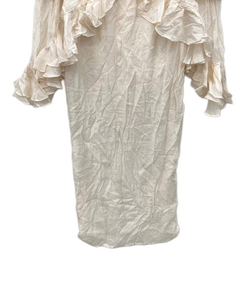 AKTE（アクテ）AKTE (アクテ) レイヤードフリルギャザードレス アイボリー サイズ:Fの古着・服飾アイテム