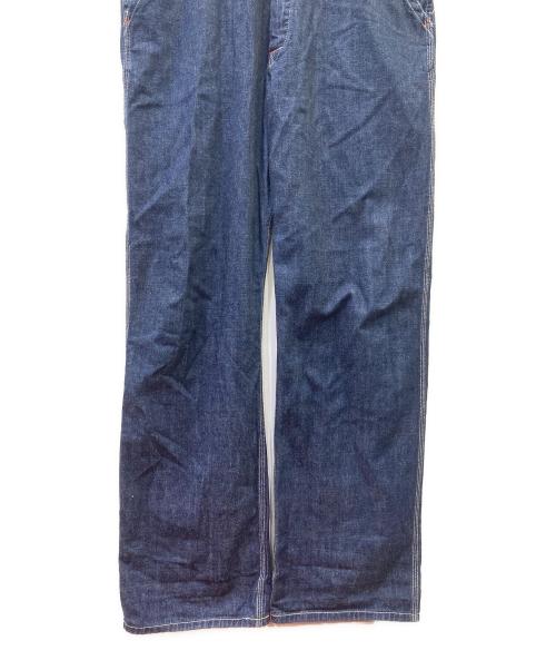 leno（リノ）leno (リノ) セルヴィッチデニムオーバーオール インディゴ サイズ:2の古着・服飾アイテム