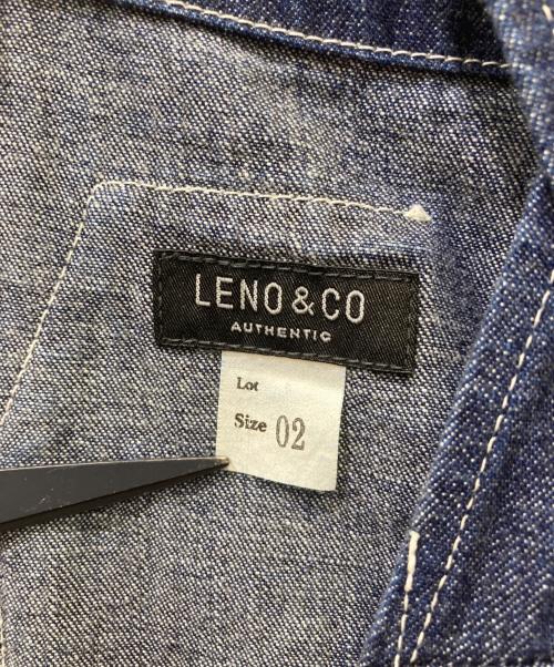 leno（リノ）leno (リノ) セルヴィッチデニムオーバーオール インディゴ サイズ:2の古着・服飾アイテム
