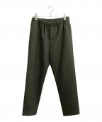 AURALEEオーラリー）の古着「LIGHT MELTON EASY SLACKS」｜カーキ