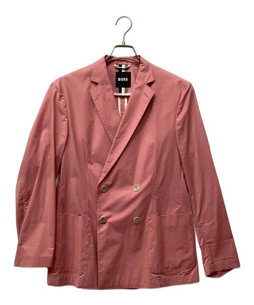 BOSS（ボス）BOSS (ボス) Hanry Slim Fit Double Breasted Jacket ピンク サイズ:48の古着・服飾アイテム